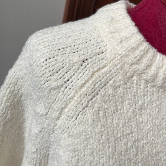 Banana republic sweater crewneck, long sleeves cotton /Merino wool Ivory NWT - Picture 5 of 12